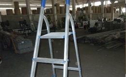工业铝型材 家用铝合金步梯折叠踏步人字梯
