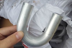 工业铝型材 U型铝合金排气管 铝管弯圆